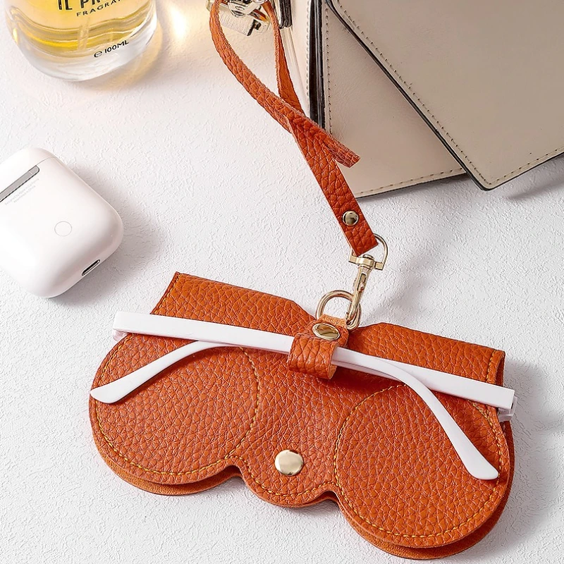 Estuche para gafas PU con cierre a presión antiarañazos - imagen 5