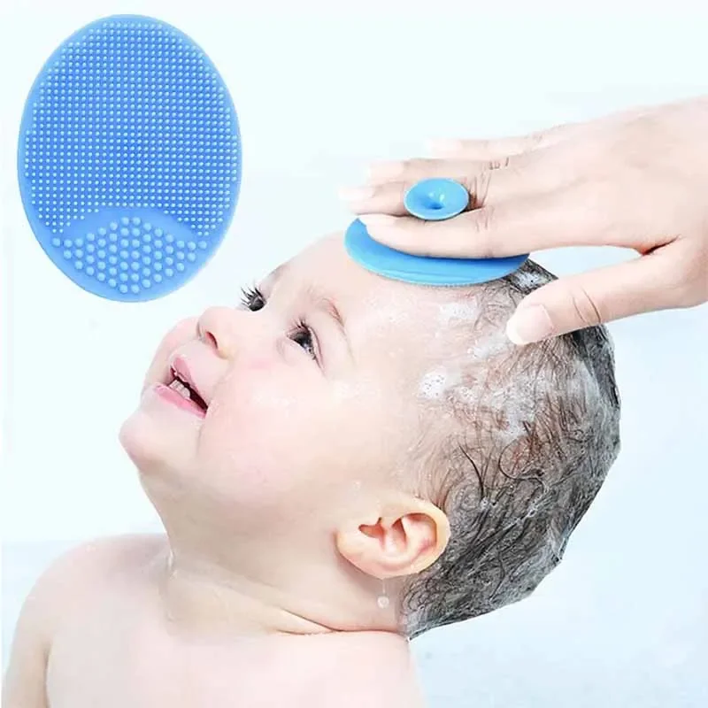 Cepillo de silicona para champú – Masajeador suave para bebé