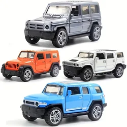 Coche de juguete SUV de metal con puertas y vehículo abierto