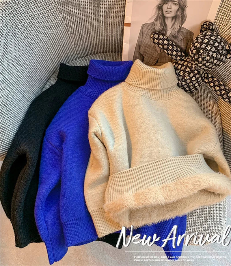 Jersey de lana cuello alto niño – Otoño invierno