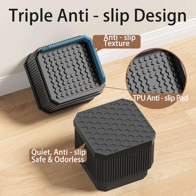 Elevadores para muebles de altura ajustable con triple antideslizante - imagen 5