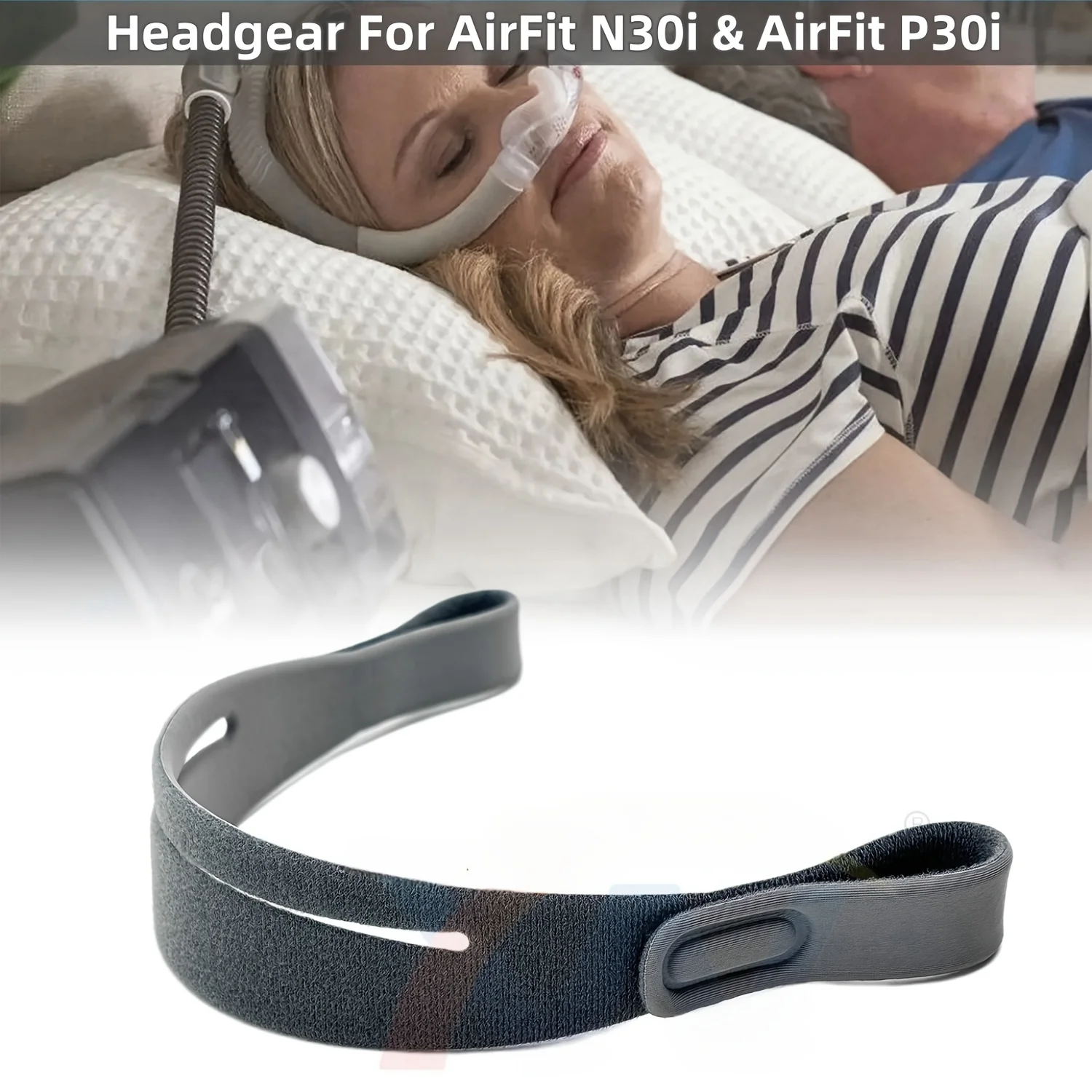 Correa ajustable para casco CPAP – Compatible N30i/P30i - imagen 3
