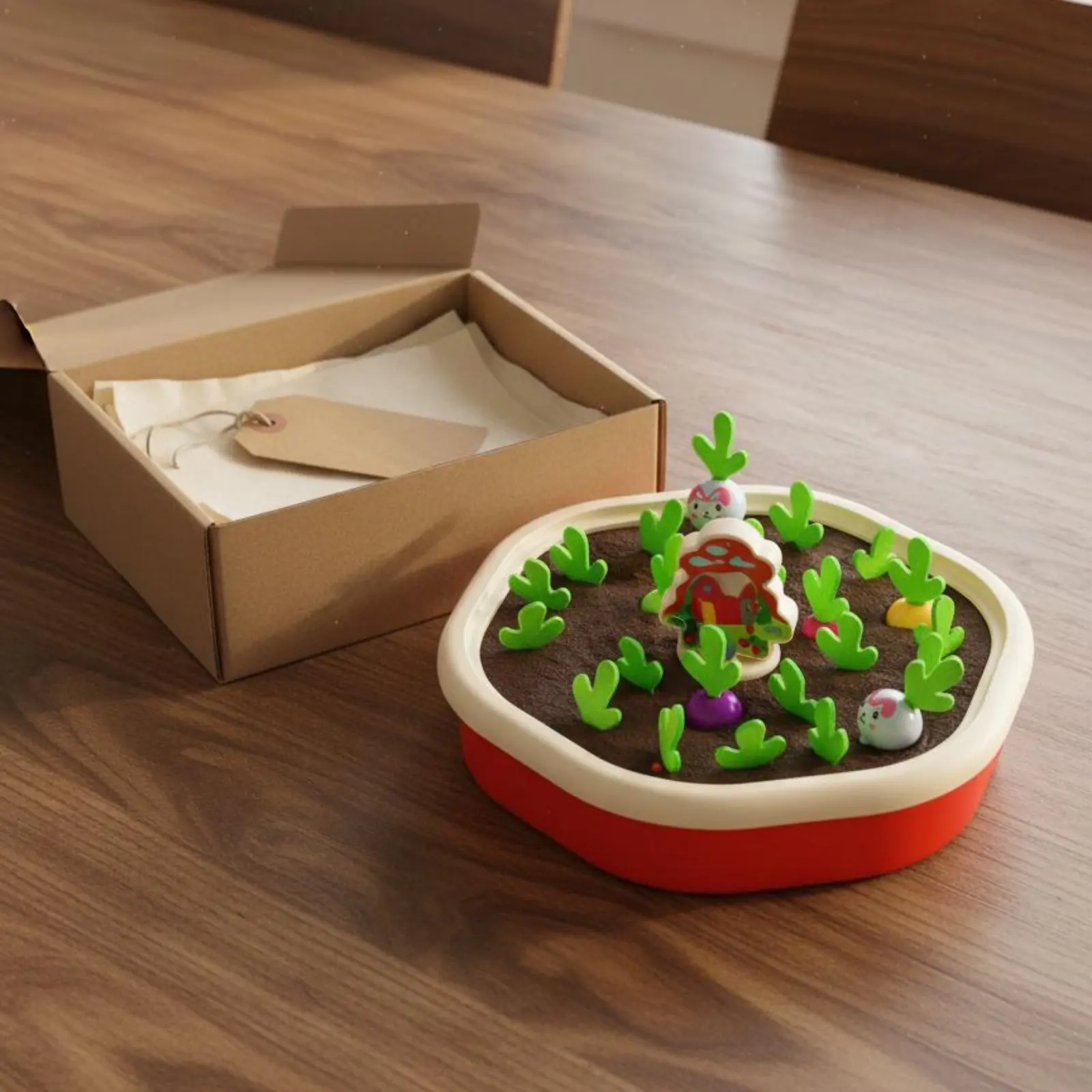 Juego de motricidad para arrancar rábanos, juguete educativo para peques - imagen 4