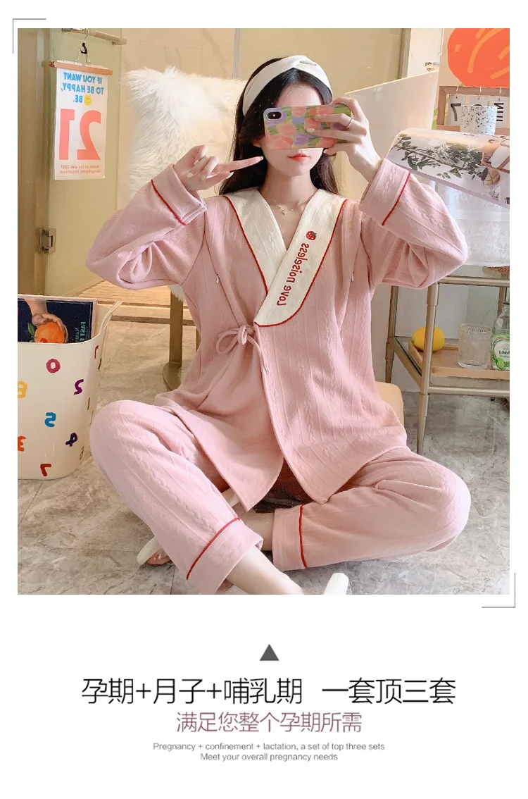 Pijamas acolchados de algodón grueso para temporada fría