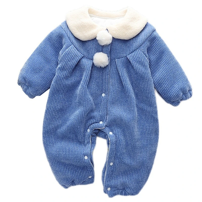 Pelele de chenilla con cuello polar para recién nacido