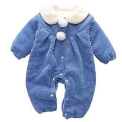 Pelele de chenilla con cuello polar para recién nacido
