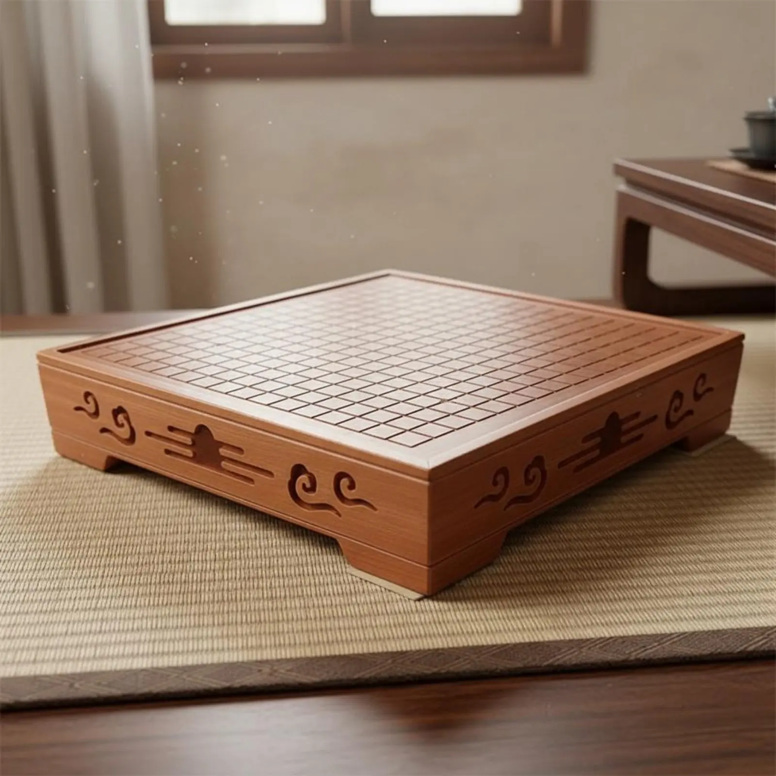 Juego de ajedrez y Go en madera maciza tradicional para adultos mesa - imagen 4