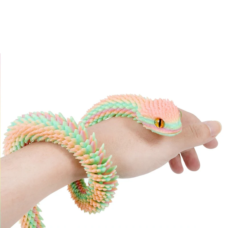 Serpiente articulada de juguete – Figura 3D realista para niños - imagen 2