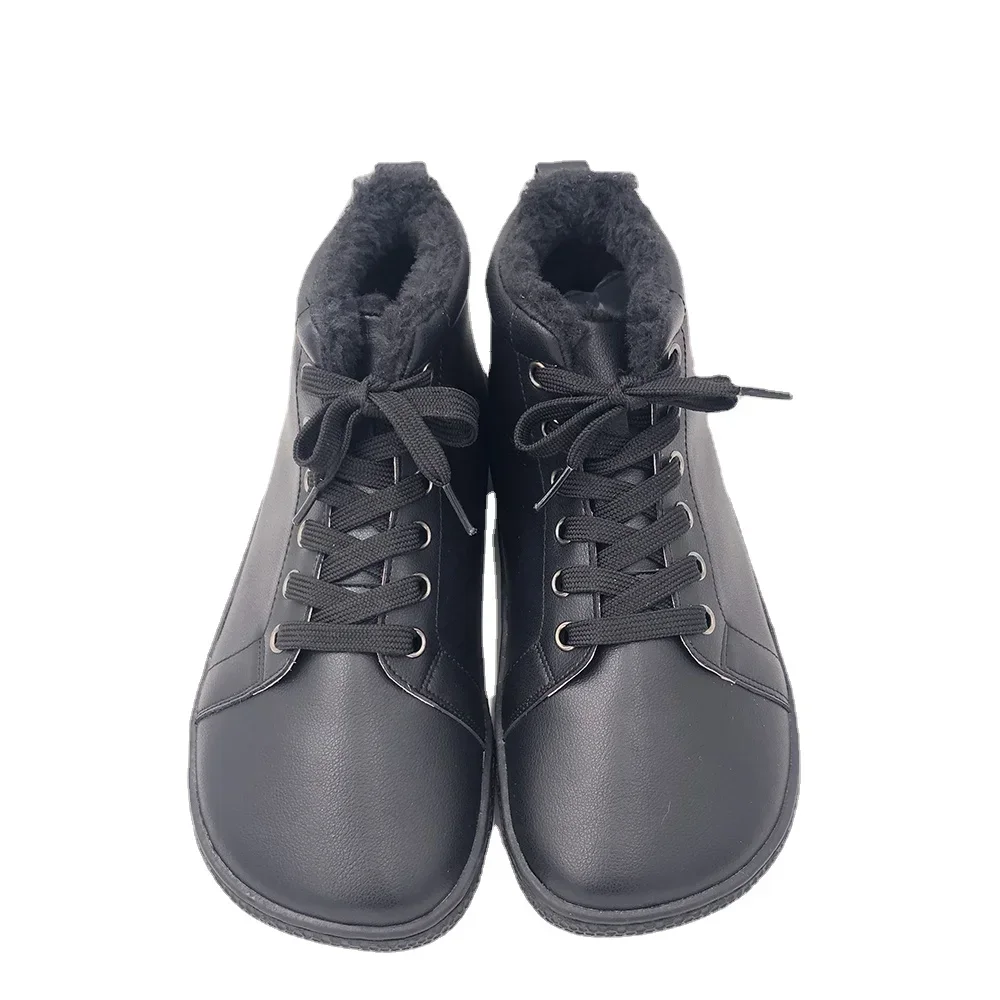 Tipsietoes Botas de invierno de cuero para niña – Forro piel y puntera ancha - imagen 3