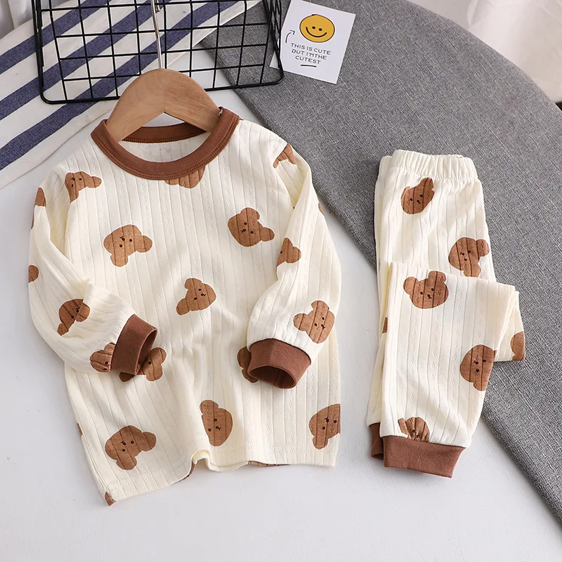 Conjunto de pijama infantil unisex suave y cómodo dibujos animados