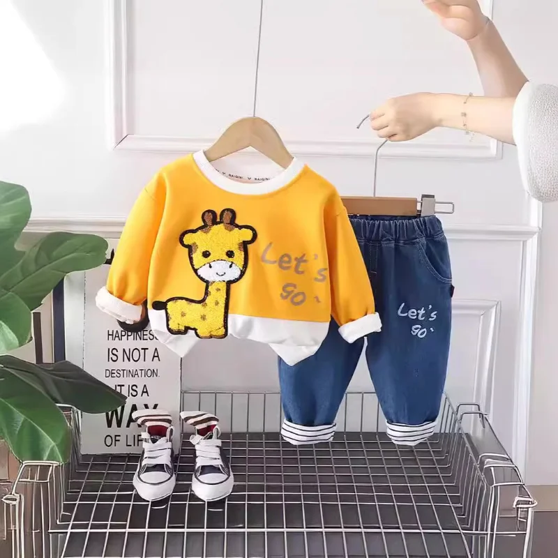Chándal de algodón suave para bebé unisex