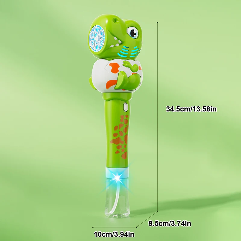 Máquina de burbujas de dinosaurio eléctrica portátil para niños - imagen 5