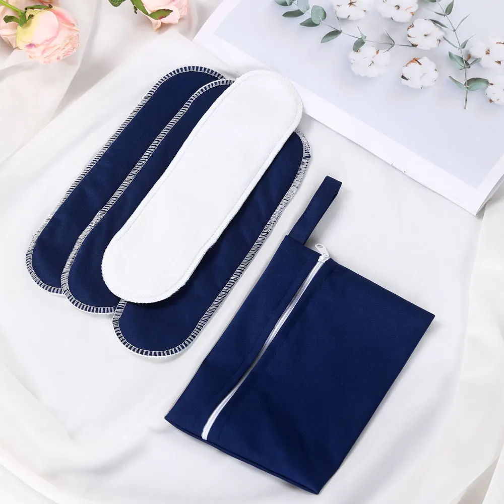 Compresas lavables de algodón absorbentes – Protector menstrual reutilizable - imagen 3