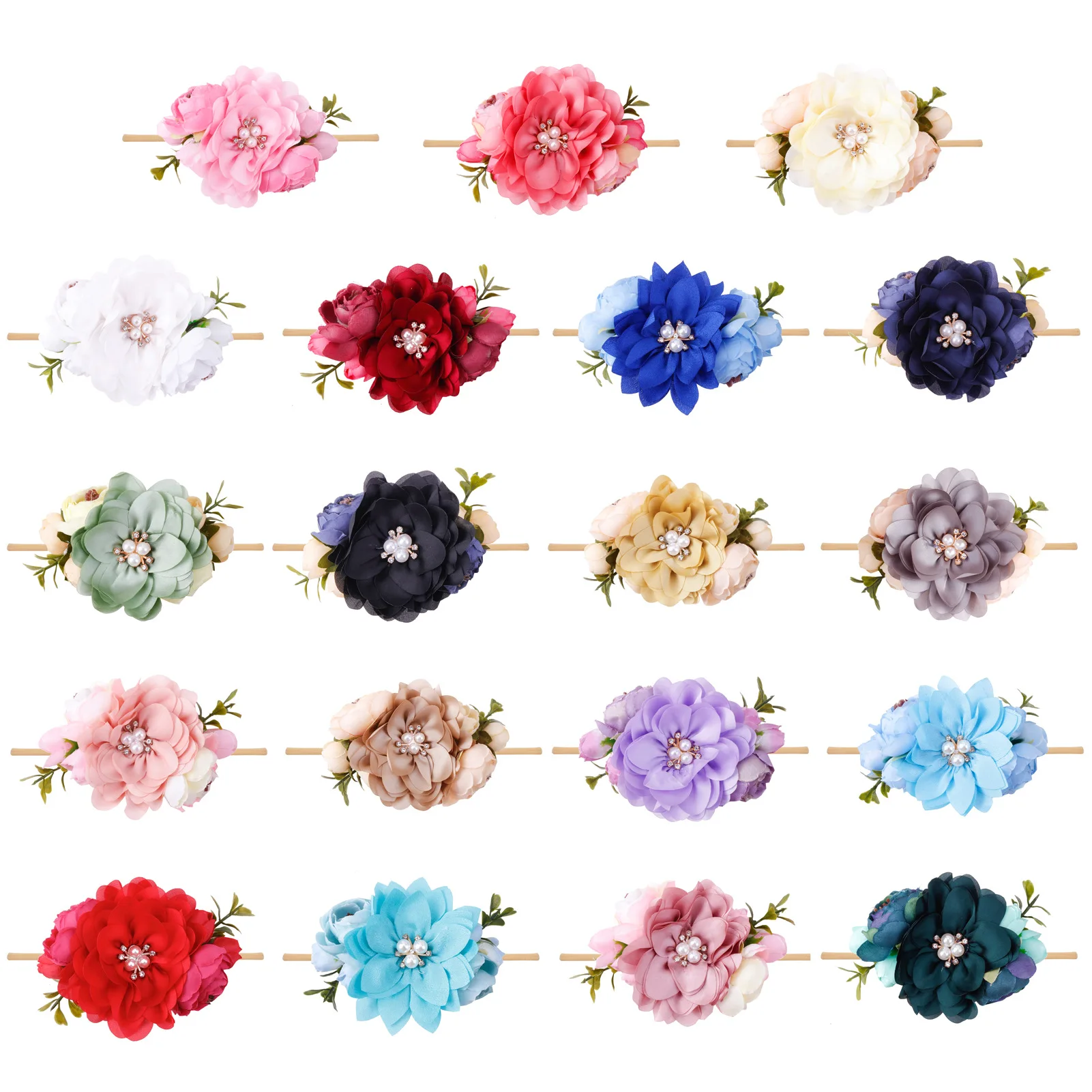 Diadema floral para niña con estilo de fiesta