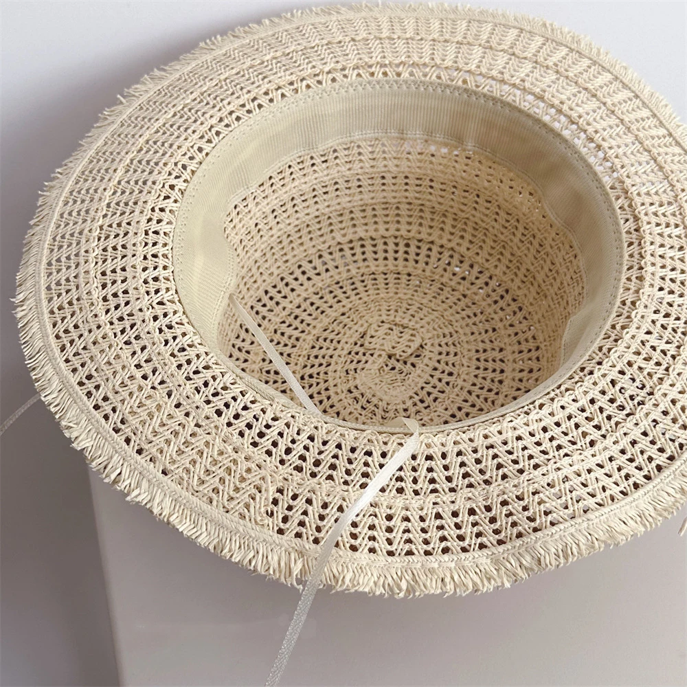 MILANCEL sombrero de paja infantil con protección solar para verano - imagen 3