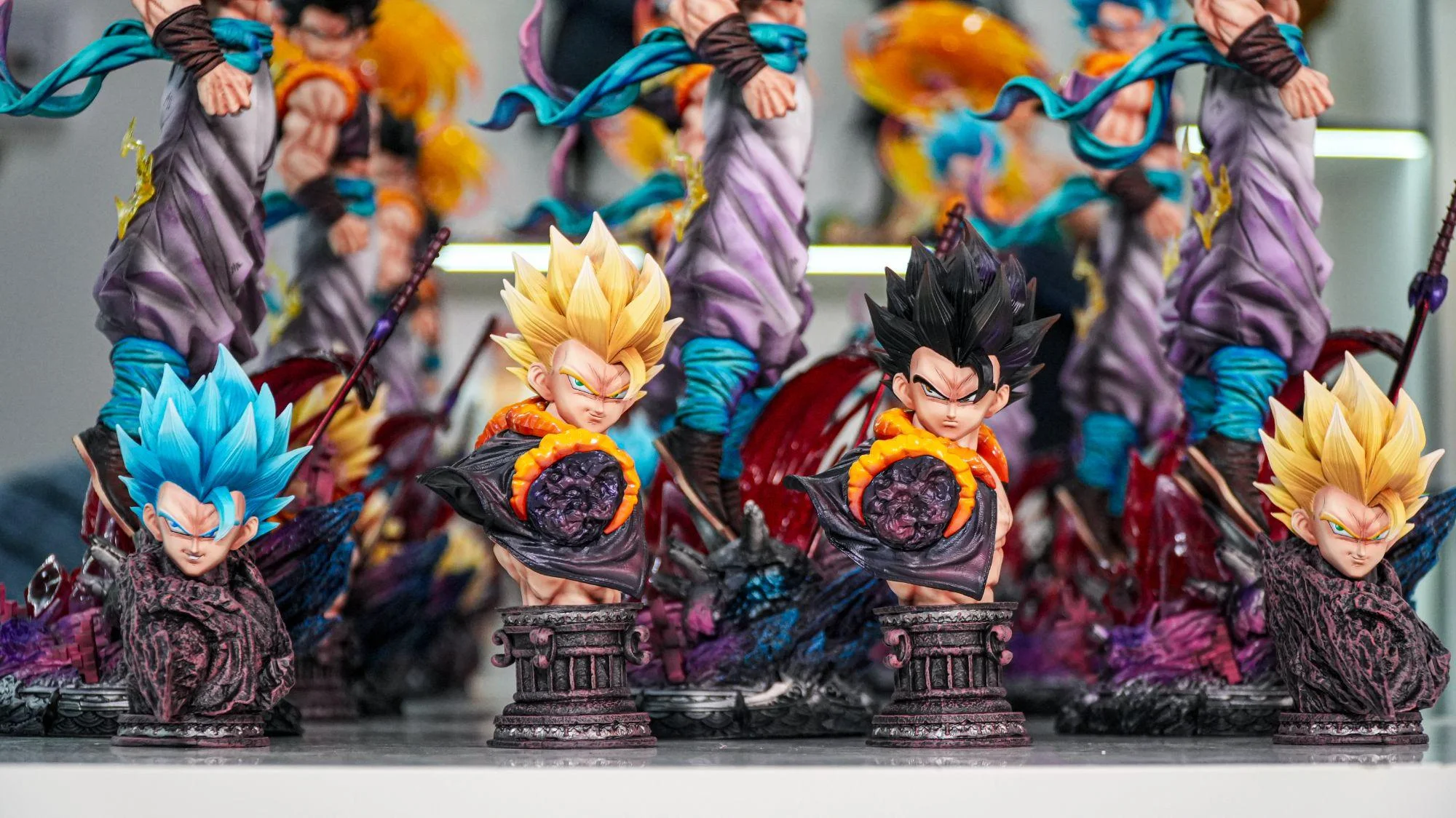 Figura articulada PVC Dragon Ball Z Gogeta con cabeza intercambiable - imagen 4