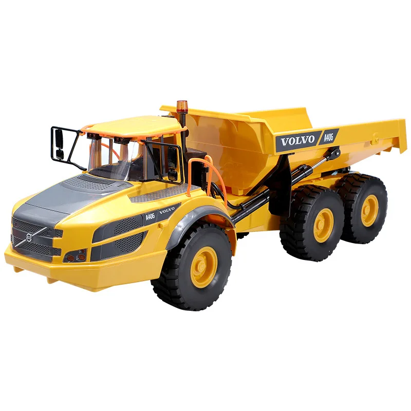 Camión volquete excavadora RC en acción