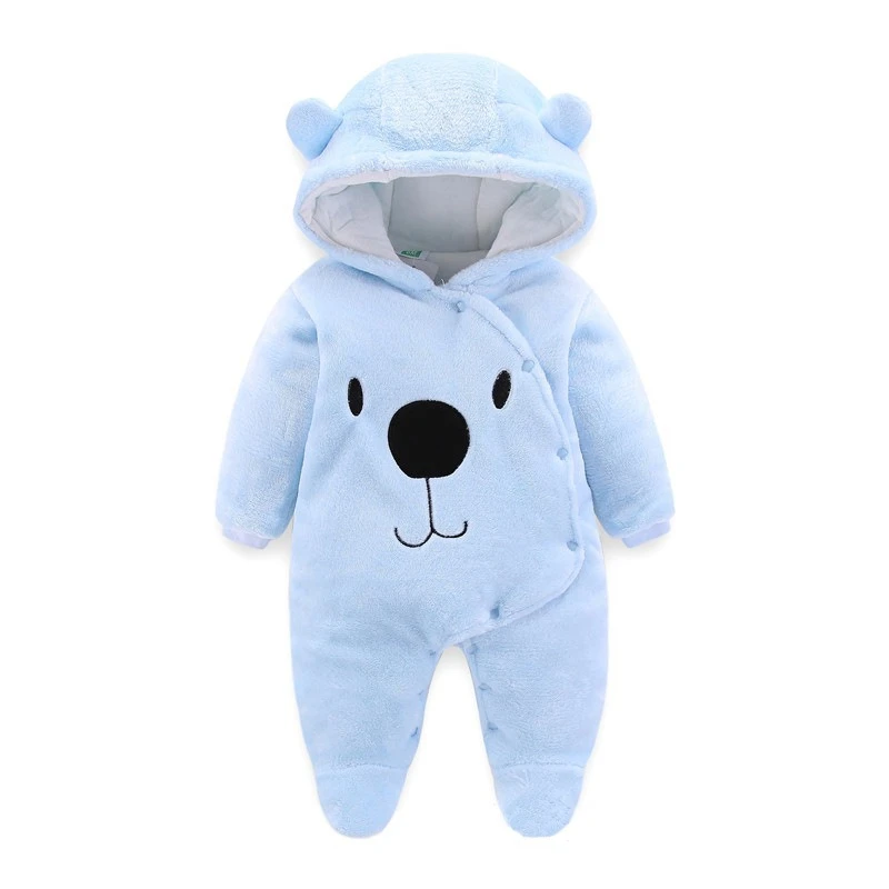 Mono cálido con diseño de gato y oso y capucha