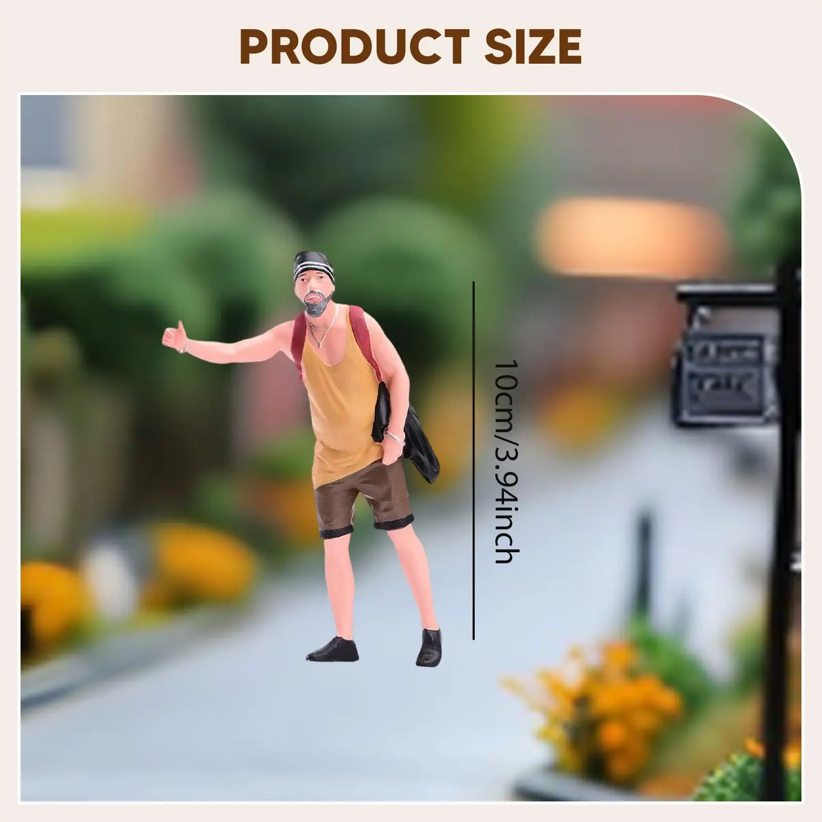 Figura coleccionable pintada para diorama – adorno en miniatura - imagen 2