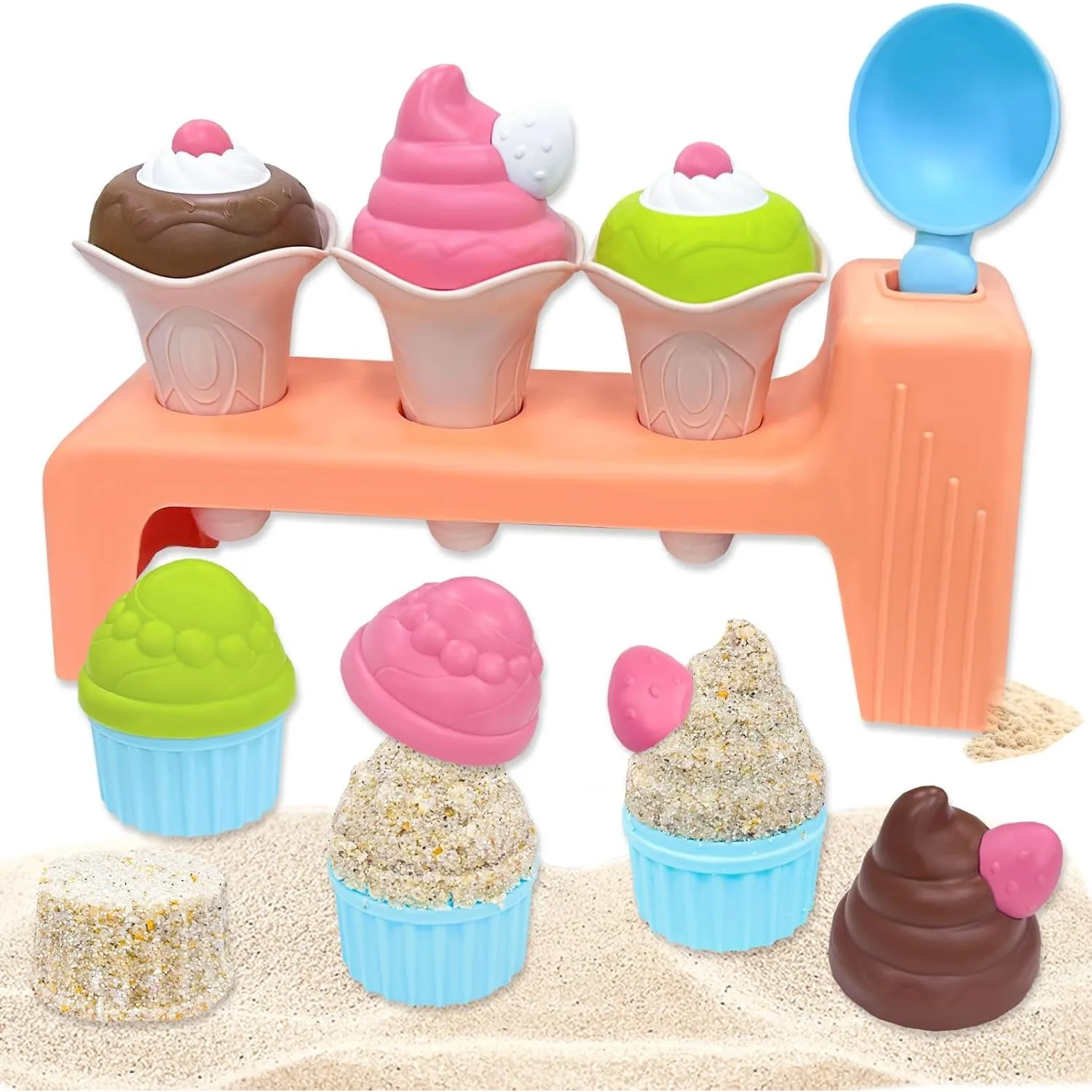 Juguetes de playa: moldes de arena con helado para niños - imagen 4
