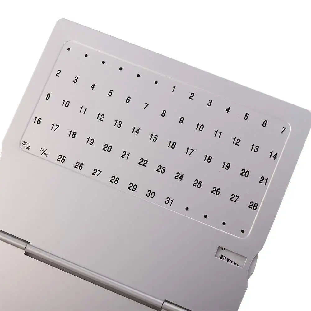 Calendario perpetuo de sobremesa de metal para casa duradero