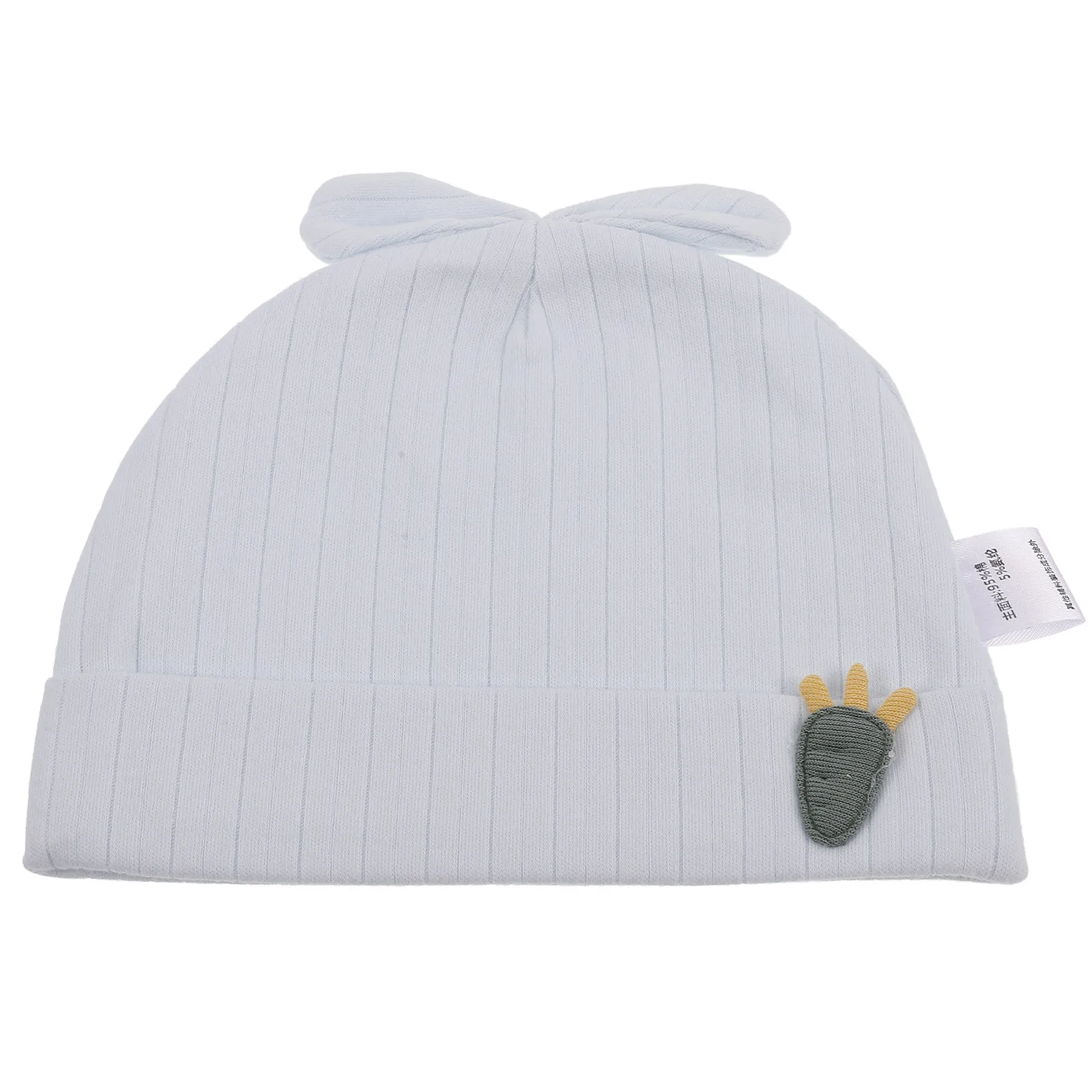 Gorro bebé de conejito de algodón doble capa cálido y suave - imagen 4