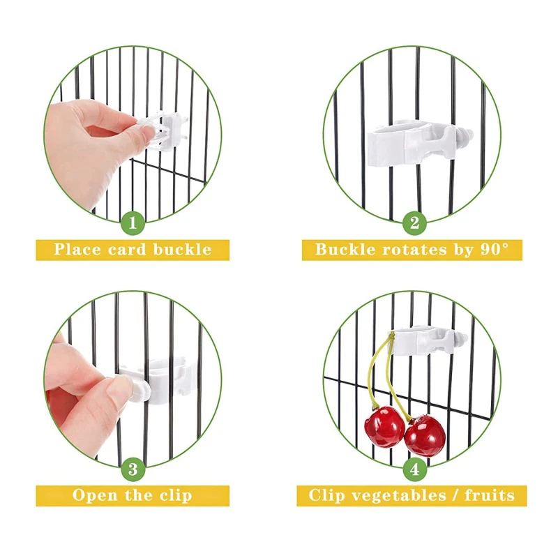 Pinza comedero para hueso sepia en loros, frutas y verduras - imagen 4