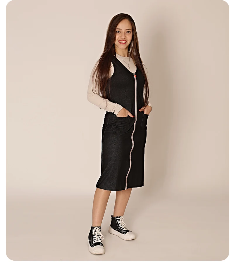 Opción de color y caída del denim