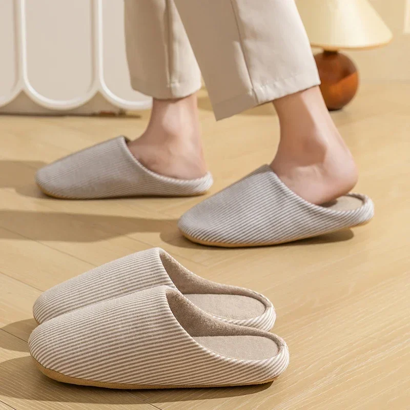 Zapatillas de casa antideslizantes de piel suave unisex para interior - imagen 4