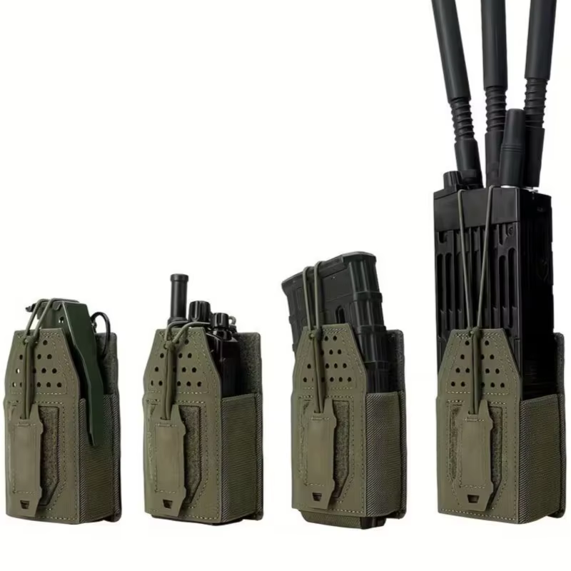 Bolsa táctica para walkie talkie con sistema Molle en exteriores