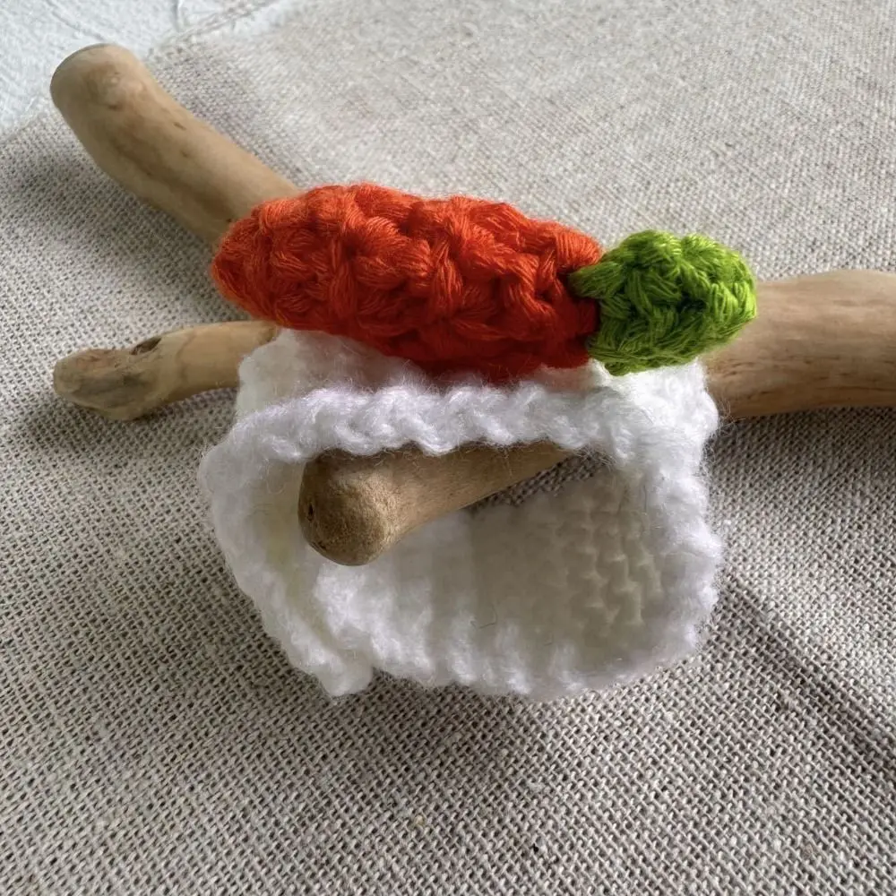 Sombrero tejido de algodón para muñecas animal – Color caramelo