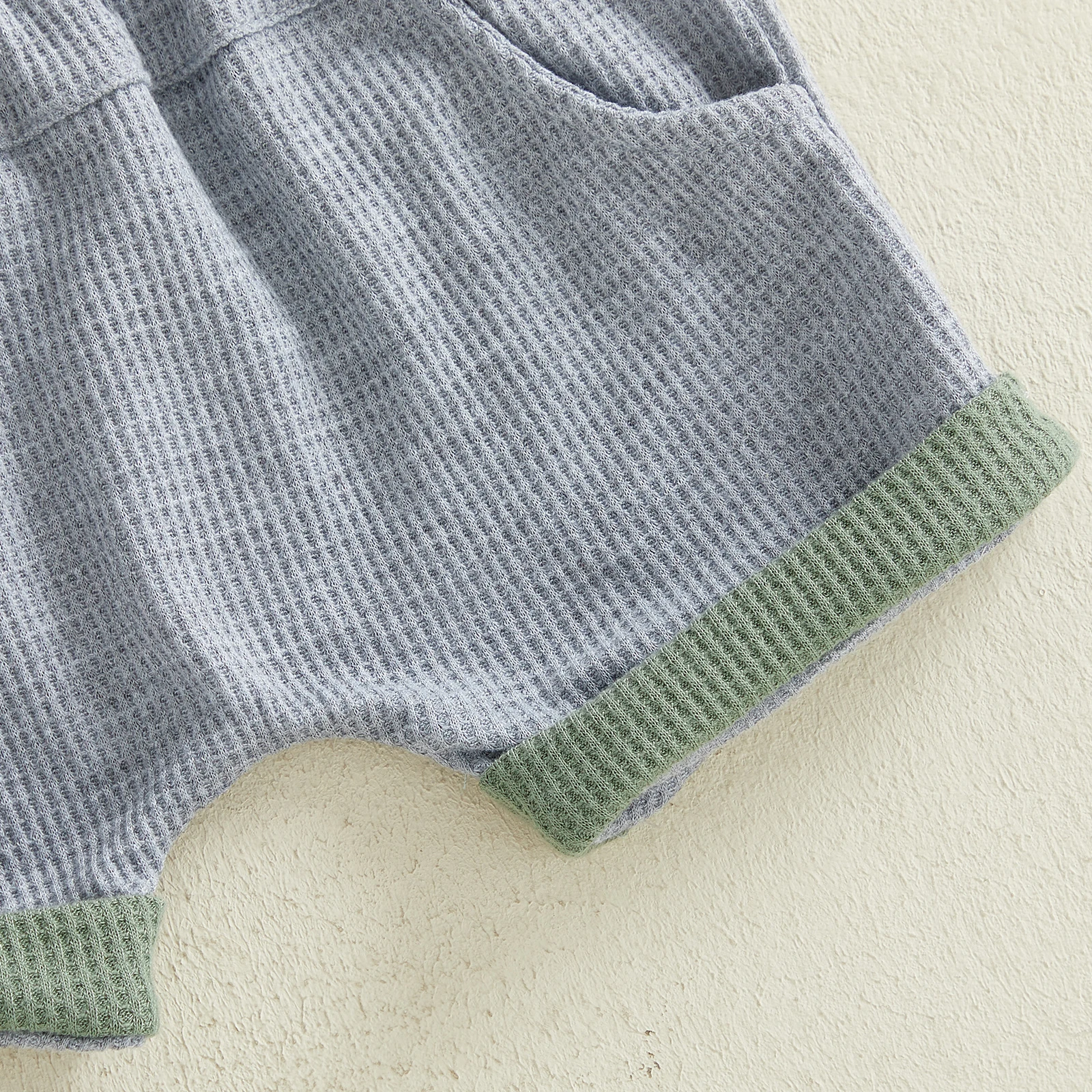 ViSgogo conjunto verano bebé camiseta letras y pantalón corto bicolor - imagen 2