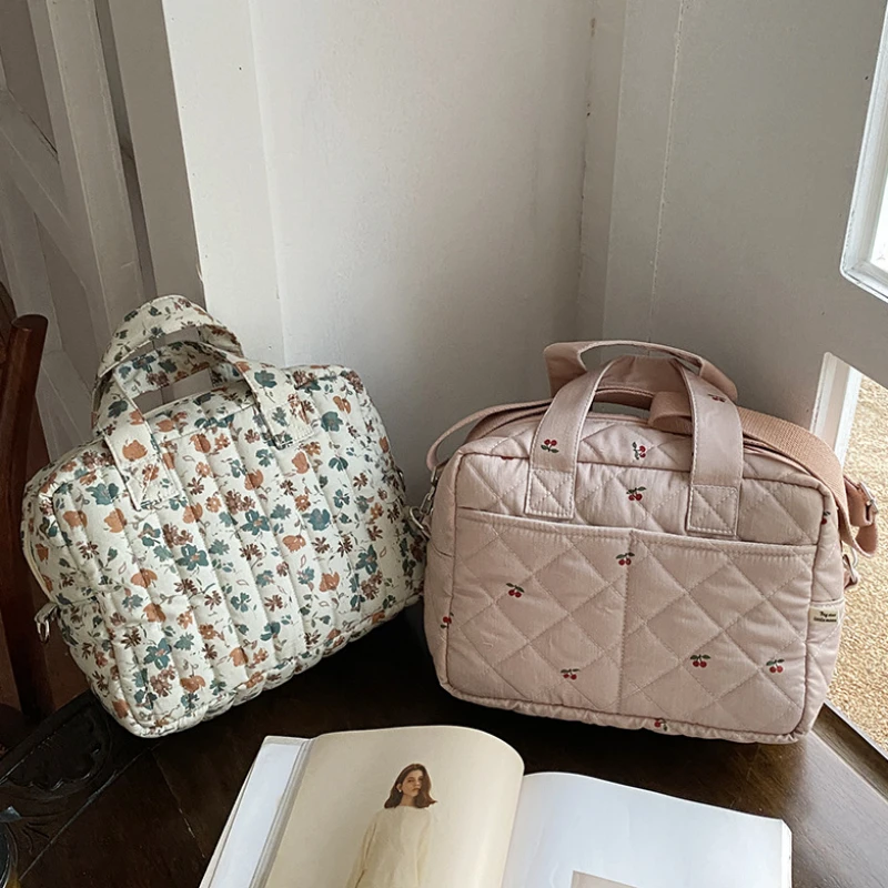 Bolsa de pañales portátil para carro y cochecito con estampado - imagen 5