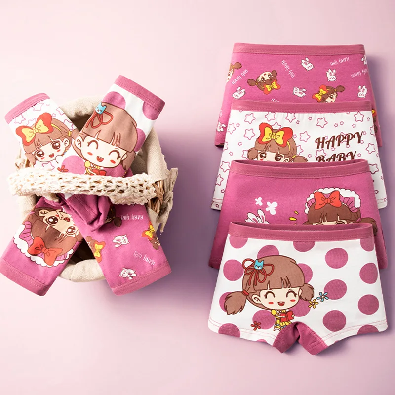 Braguitas de algodón para niñas con estampado princesa transpirables - imagen 3
