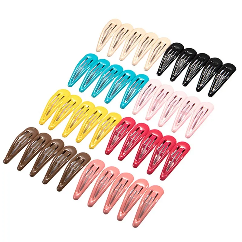 Horquillas para niñas en forma de gota - coloridas y deslizantes - imagen 2