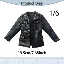 Disfraz retro de cuero PU para figuras de colección y cosplay