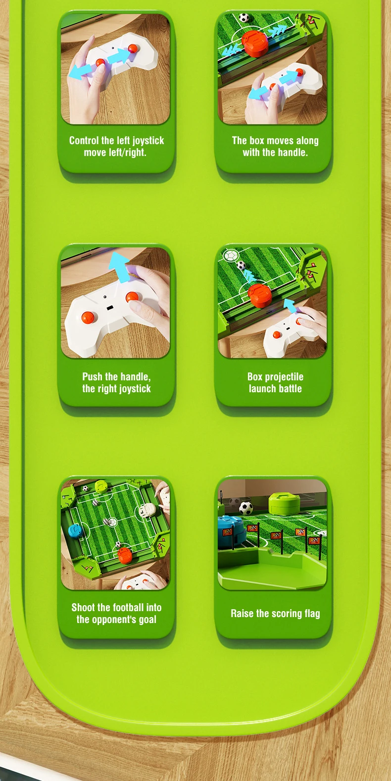 Todos los componentes del set