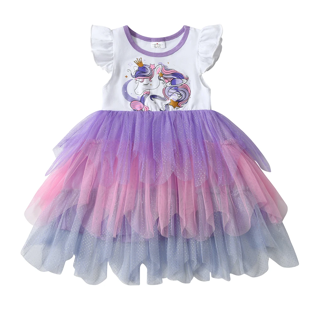 DXTON vestido princesa para fiesta de verano con malla - imagen 2