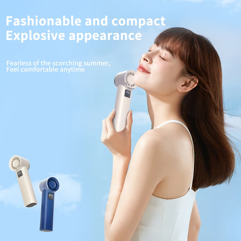 Mini ventilador portátil recargable USB potente para verano y viaje - imagen 3