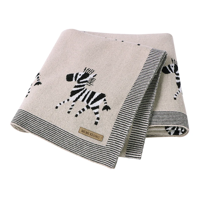 Manta para bebé 100x80 cm en punto de algodón - cuna y cochecito