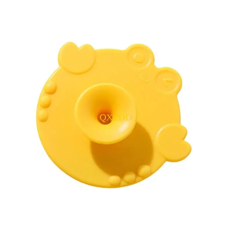 QX2D Cepillo de silicona infantil para limpieza y masaje de baño - imagen 3