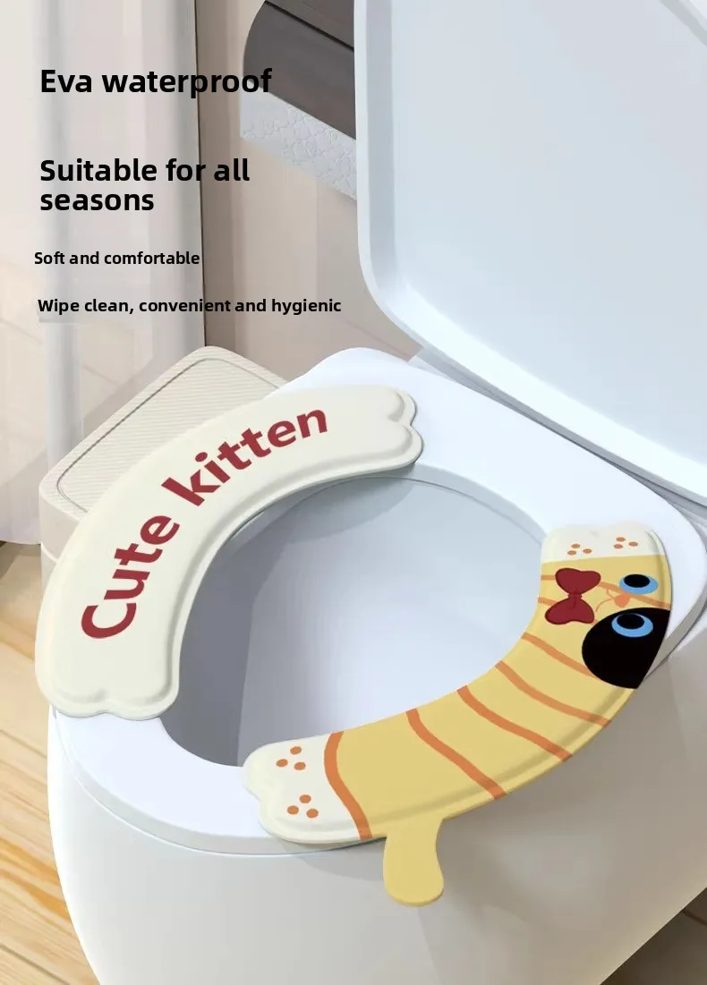 Almohadilla creativa para el asiento del inodoro infantil