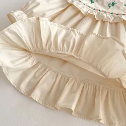 Vestido flores bordadas para niña MILANCEL – Primavera vintage
