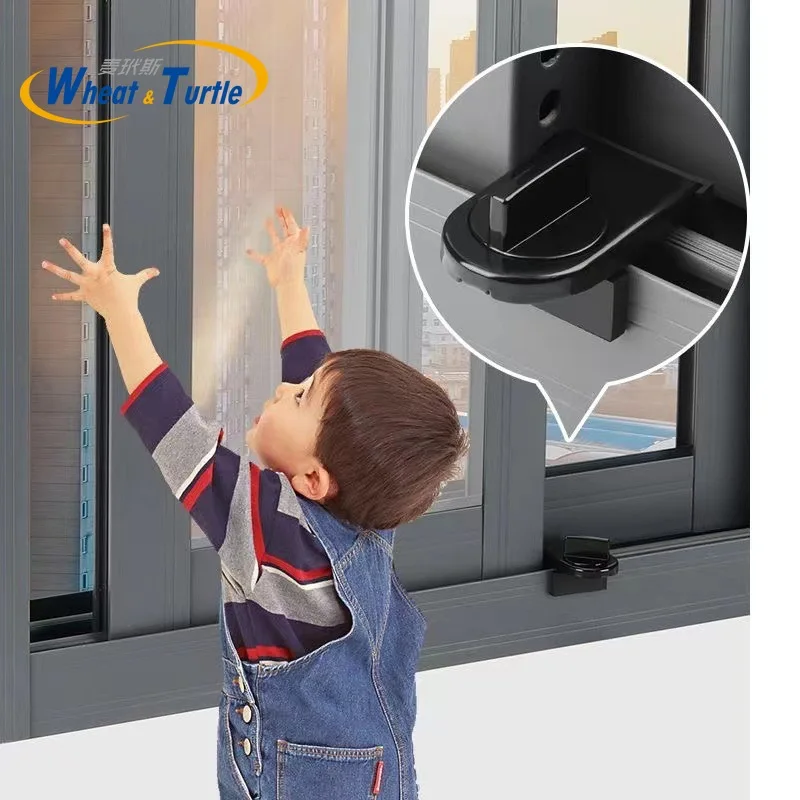 Cerradura de seguridad infantil para ventanas correderas y armarios