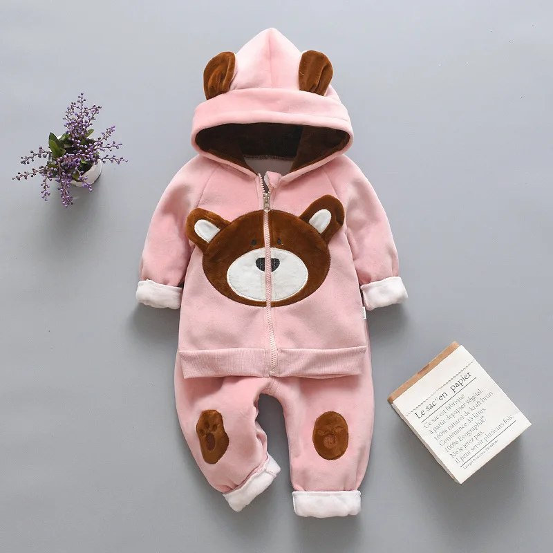 Conjunto de invierno para niña con chaqueta acolchada y pantalón - imagen 2