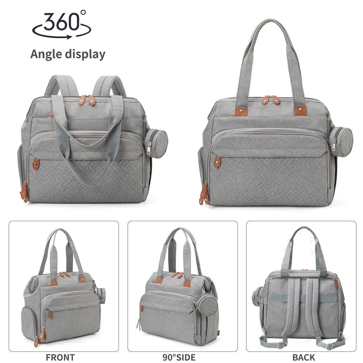Bolso para madre y bebé impermeable ligero tipo bandolera - imagen 4