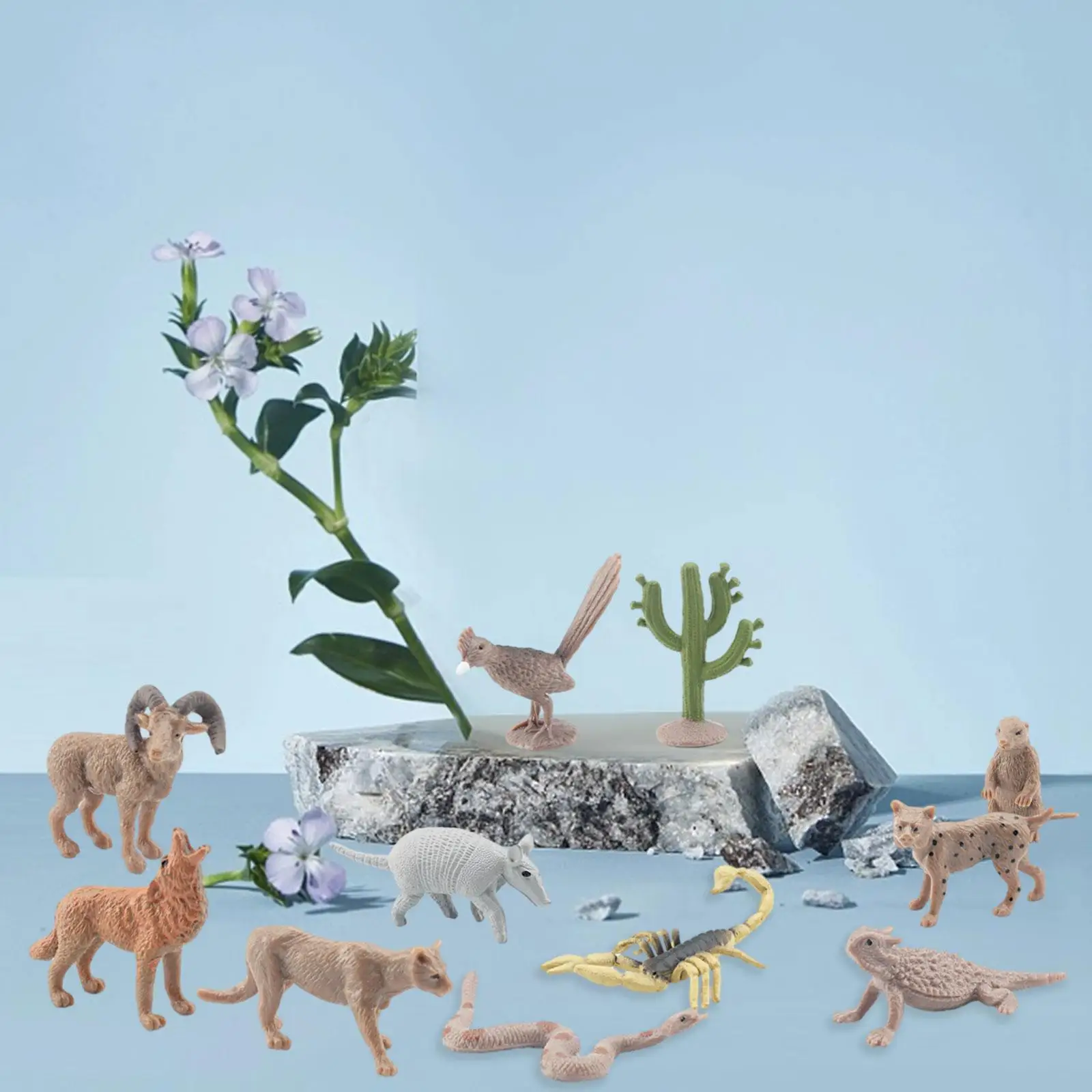 Figuras animales del desierto de PVC realistas para decorar - imagen 3