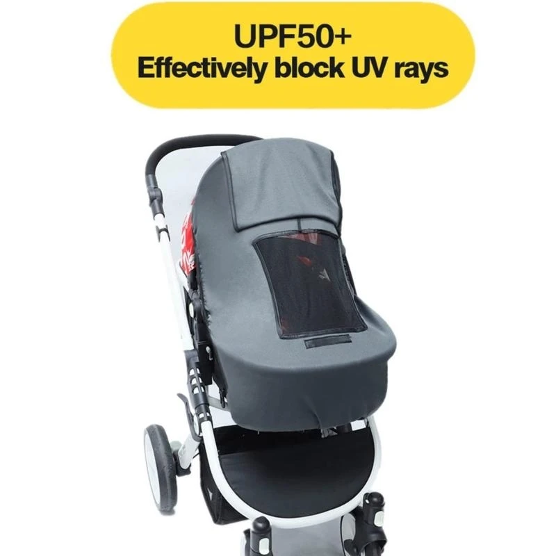 QX2D Infantil Toldo solar transpirable para cochecito – Protección UV