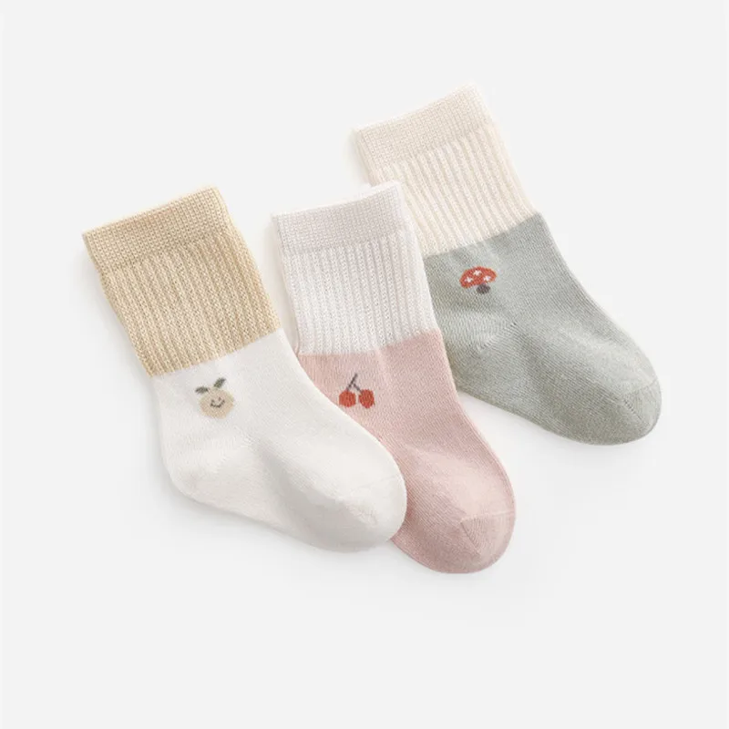 Lawadka Calcetines cortos de algodón para niños y niñas – 3 pares - imagen 4