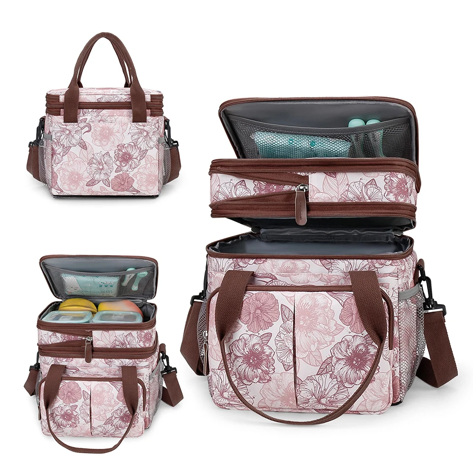 Bolsa de pañales con estampado Floral Vintage